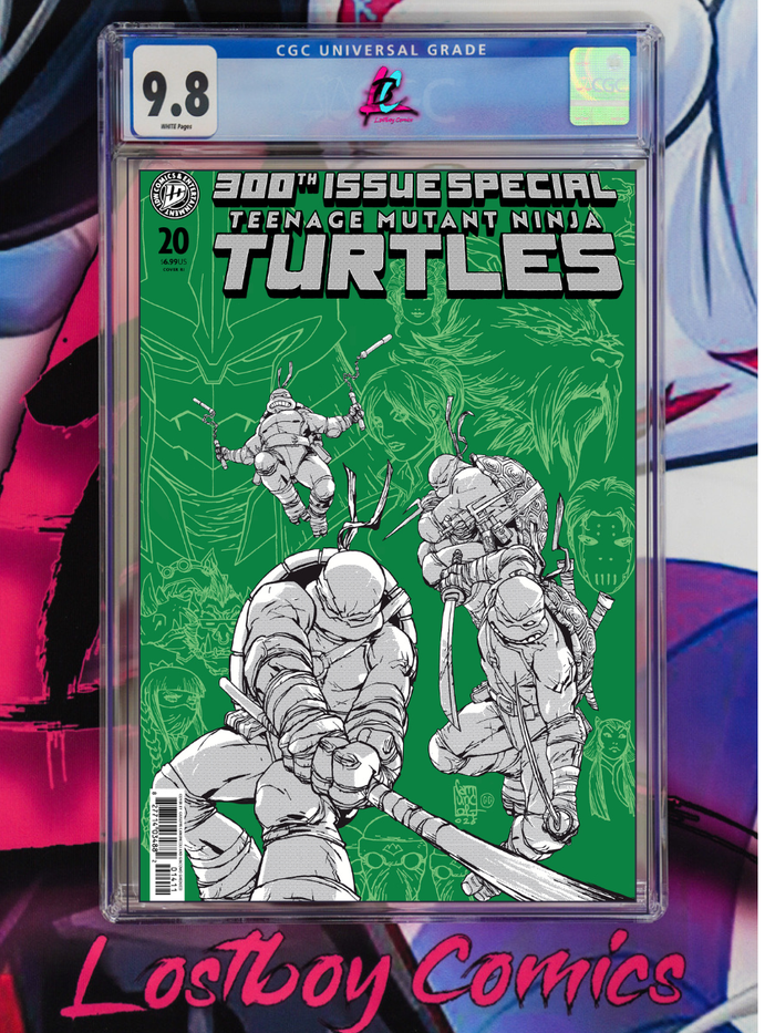 Teenage Mutant Ninja Turtles #20: 300th Issue Special Camuncoli 1:100 CGC 9.8