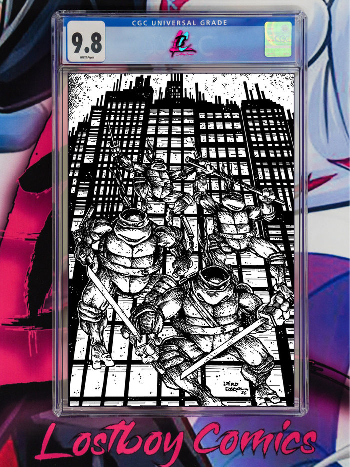 Teenage Mutant Ninja Turtles #20: 300th Issue Special Eastman & Laird Full Art B&W 1:25 CGC 9.8
