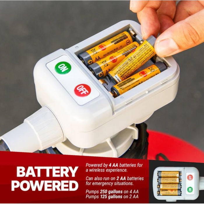 Terapump Battery Powered Fuel Transfer Pump w/Extended Hose