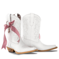 Texas A&M 150th Anniversary Lil' Lane Girls Boots - Matte White Lane Boots