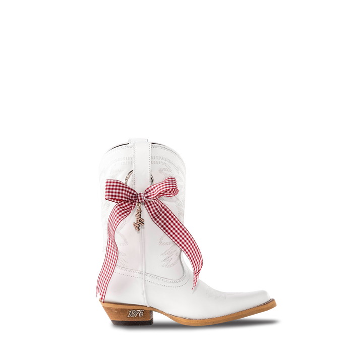Texas A&M 150th Anniversary Lil' Lane Girls Boots - Matte White Lane Boots