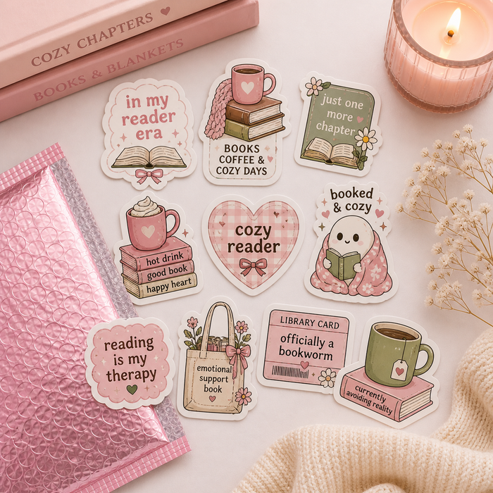 The Bookish Sticker Pack — Curated for Your Reading Vibe