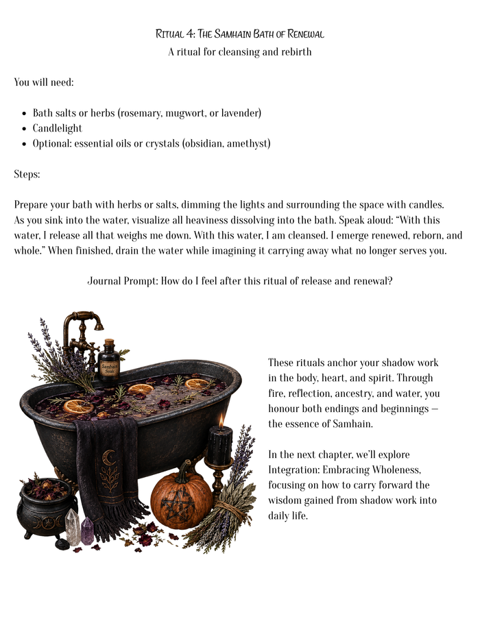 The Witch's Shadow Work Journal: Samhain Edition