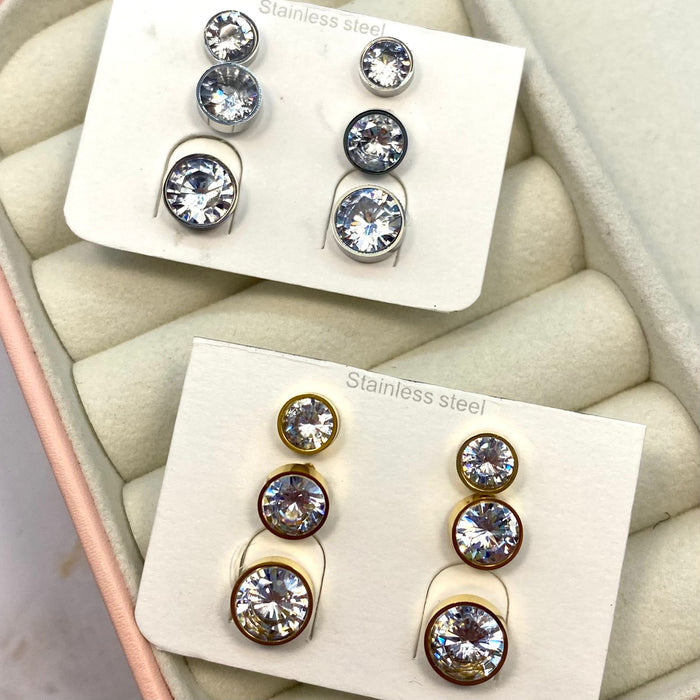 tris orecchini punto luce - Iride shop - accessori donna