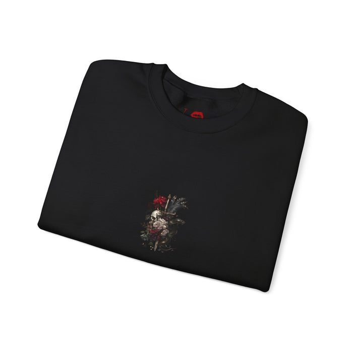 Veil of Shadows Sweatshirt – “I’m Here for All the Red Flags” (Meg Vampire Back Print)