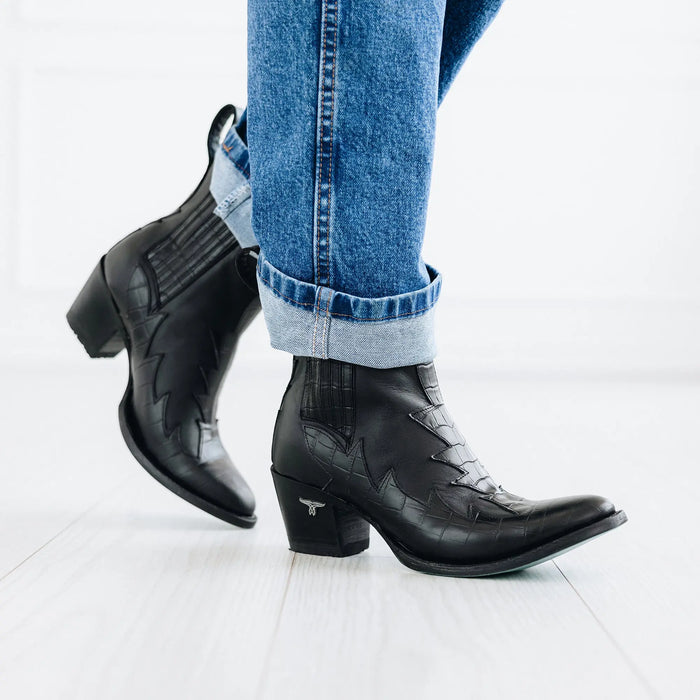 Western Chelsea Bootie - Jet Black **Final Sale** Ladies Bootie Western Fashion by Lane
