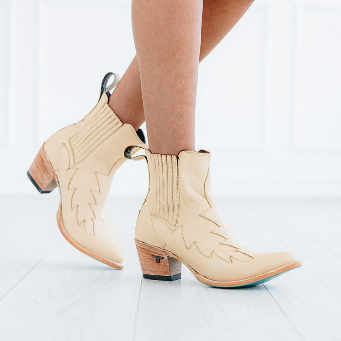 Western Chelsea Bootie - Pale Ivory **Final Sale** Ladies Bootie Western Fashion by Lane