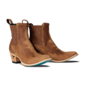 Western Chelsea Bootie - Toffee Suede **Final Sale** Ladies Bootie Toffee Suede Western Fashion by Lane