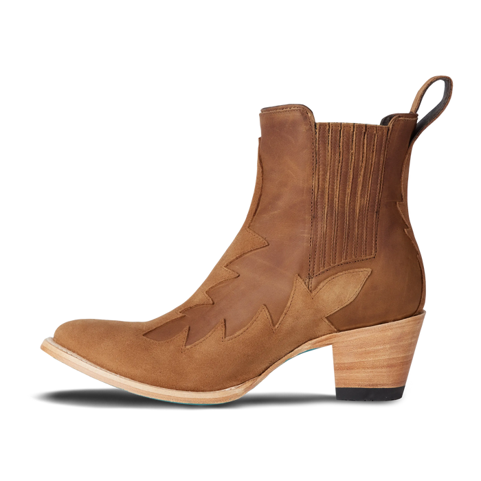 Western Chelsea Bootie - Toffee Suede **Final Sale** Ladies Bootie Western Fashion by Lane