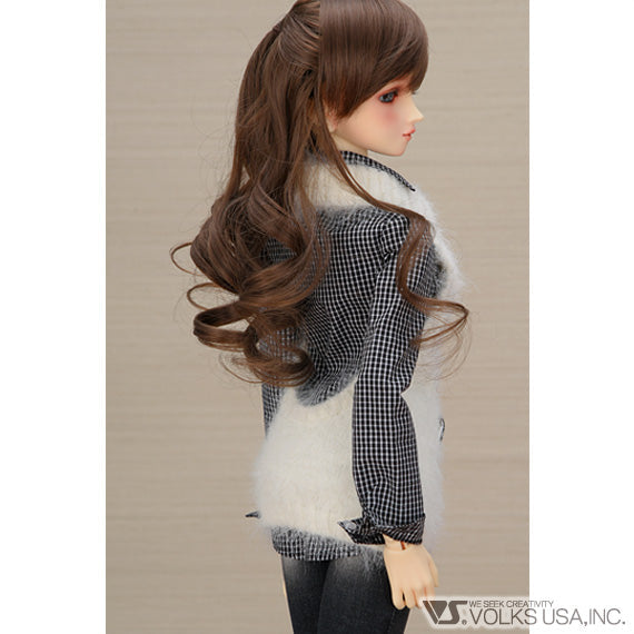 White Mohair Holterneck Set