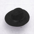 Wide Brim Hat (Black Suede)