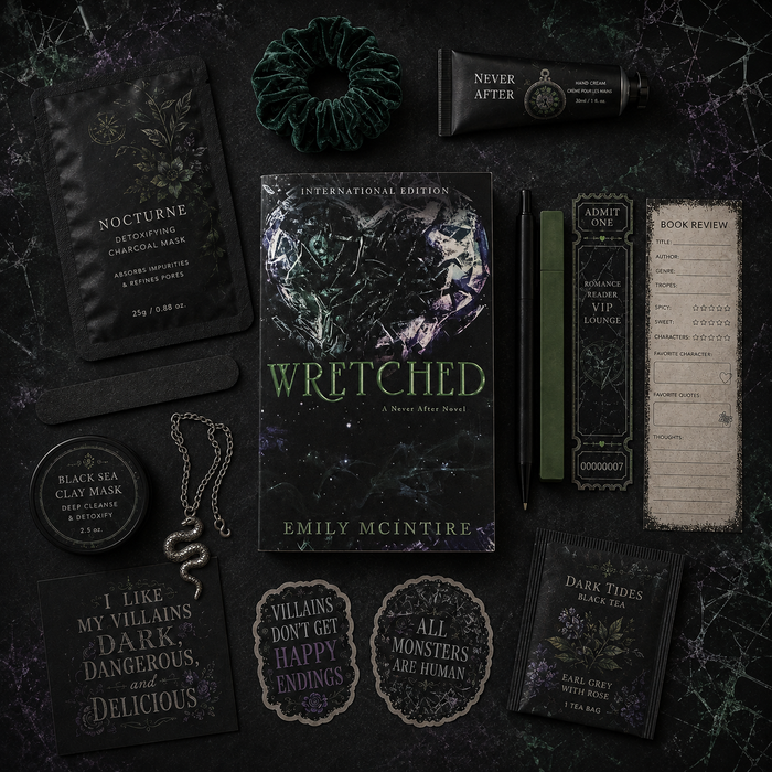 Wretched by Emily McIntire Featured Book Date Box | Dark Enemies-to-Lovers Romance with Reader Accessories